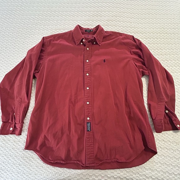 Lauren Ralph Lauren Other - Ralph Lauren Men's XL Blaire Button Down Long Sleeve Red 100% Cotton